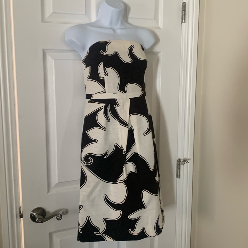 Merona strapless Sundress Brown and Cream size 4